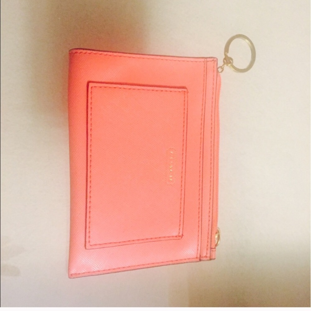 🔵🌟 Coach keychain card case.